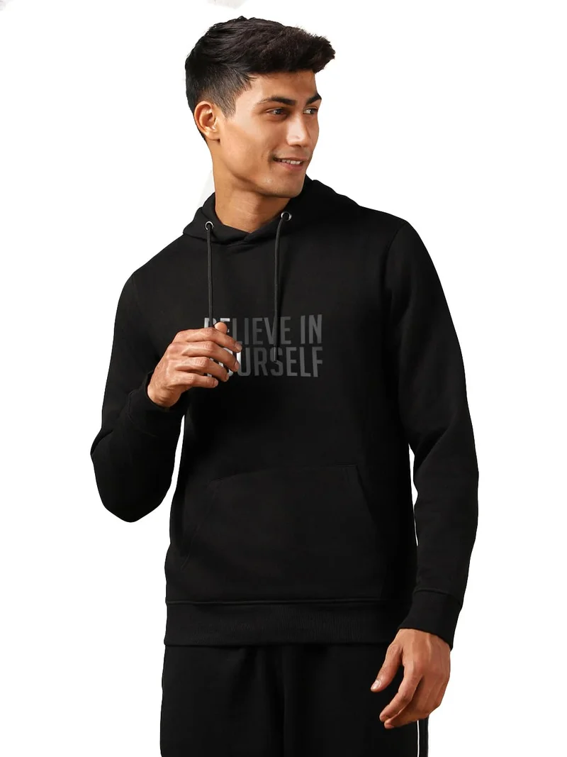 نوبيرو Black Fleece Hoodie for Men