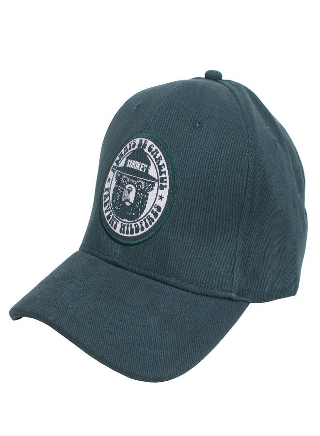 Tee Luv Smokey Bear Hat - Prevent Wildfires Smokey Bear Baseball Cap (Forest Green) - Image 1