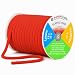 Mandala Crafts Red Soft Elastic Cord 20 Yards 5mm Flat Nylon Fabric Spandex Stretchy String Cords for Bikini Bathing Suit String Hair Ties and Drawstring Sewing - Image 2