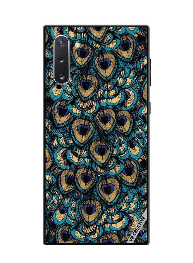 VR CREATIVE Protective Case Cover For Samsung Galaxy Note10 5G Mor Pankh Design Multicolour - Image 1