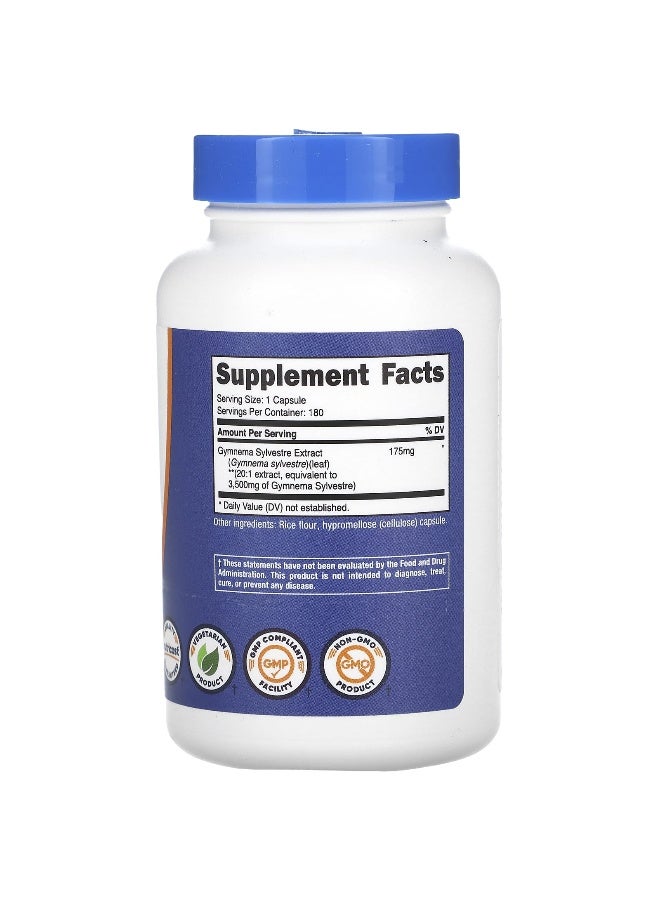 Nutricost نوتريكوست، جمنما سيلفستر، 3,500 ملغ، 180 كبسولة - Image 2