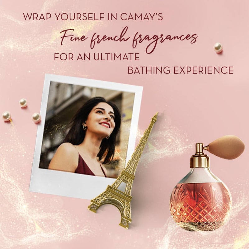 Camay Classic Carnations Roses Beauty Soap with Indulging French Fragrance Moisturizing Bathing Body Soap with Natures Scent Creamy Lather for Daily Skincare 125g Pack of 4 - Image 5