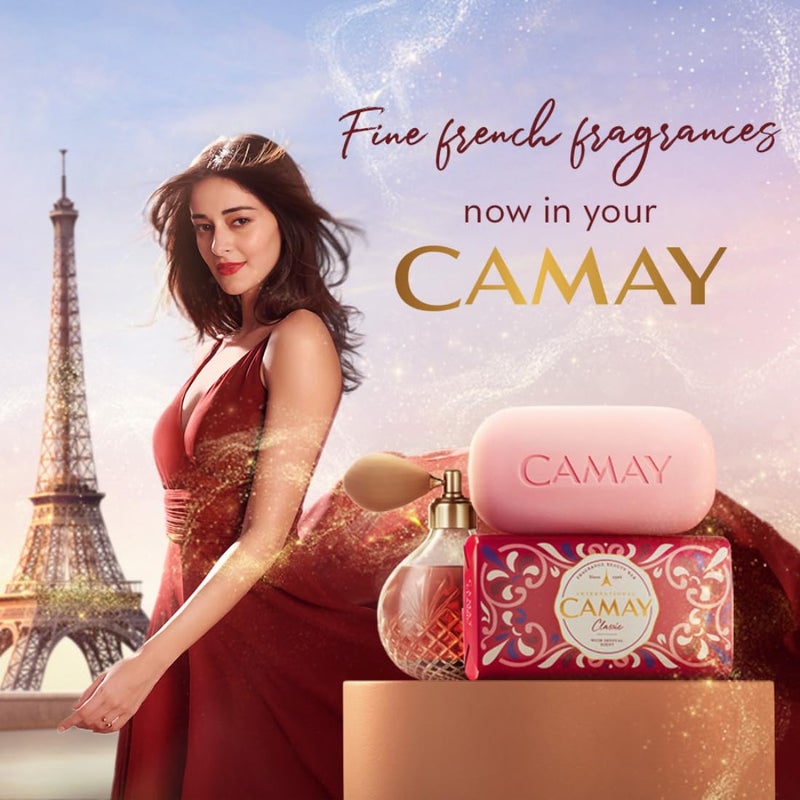 Camay Classic Carnations Roses Beauty Soap with Indulging French Fragrance Moisturizing Bathing Body Soap with Natures Scent Creamy Lather for Daily Skincare 125g Pack of 4 - Image 2