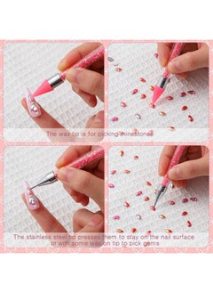 Tatuo 20 Pcs Dual Ended Nail Rhinestone Picker With 20 Replacement Wax Tips, Crayon Nail Pen For Rhinestone Applicator Crystal Beads Handle Dotting Tools Pens For Nail Manicure Art Diy Decoration  - Image 4