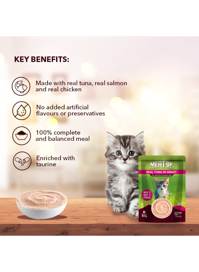 Meat Up Kitten Wet Food Tuna Fish in Gravy - Image 5