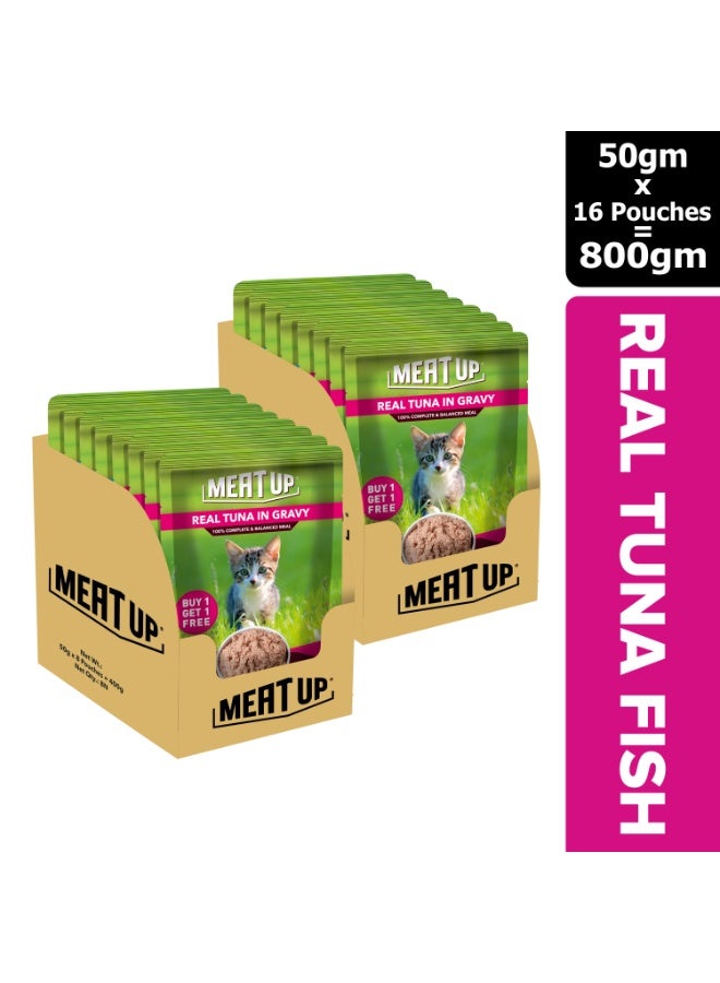 Meat Up Kitten Wet Food Tuna Fish in Gravy - Image 1