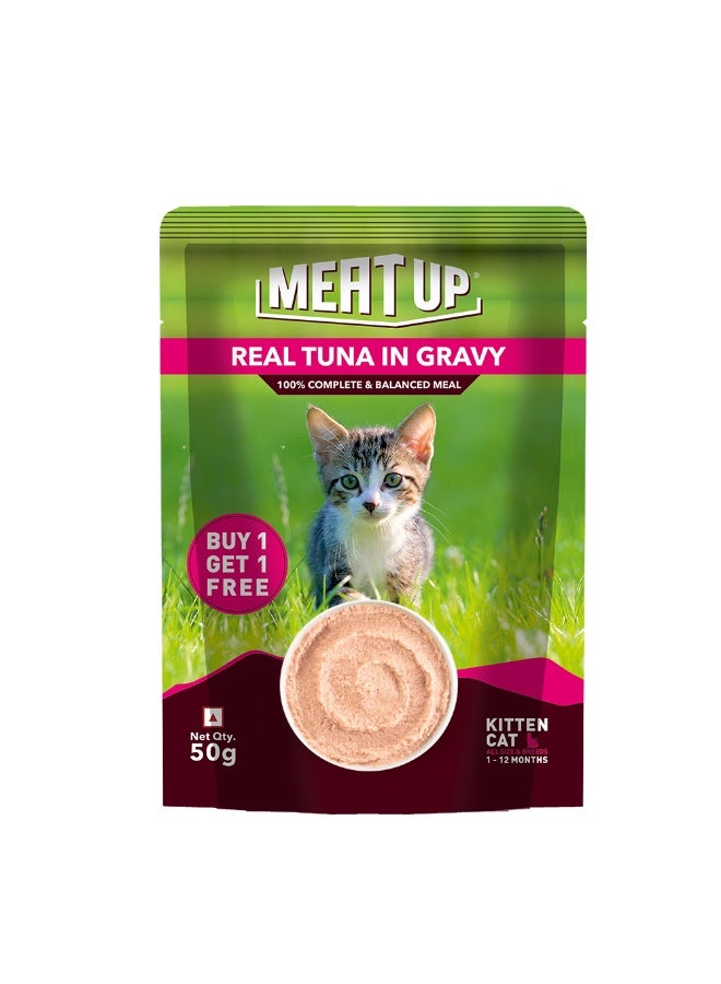 Meat Up Kitten Wet Food Tuna Fish in Gravy - Image 2