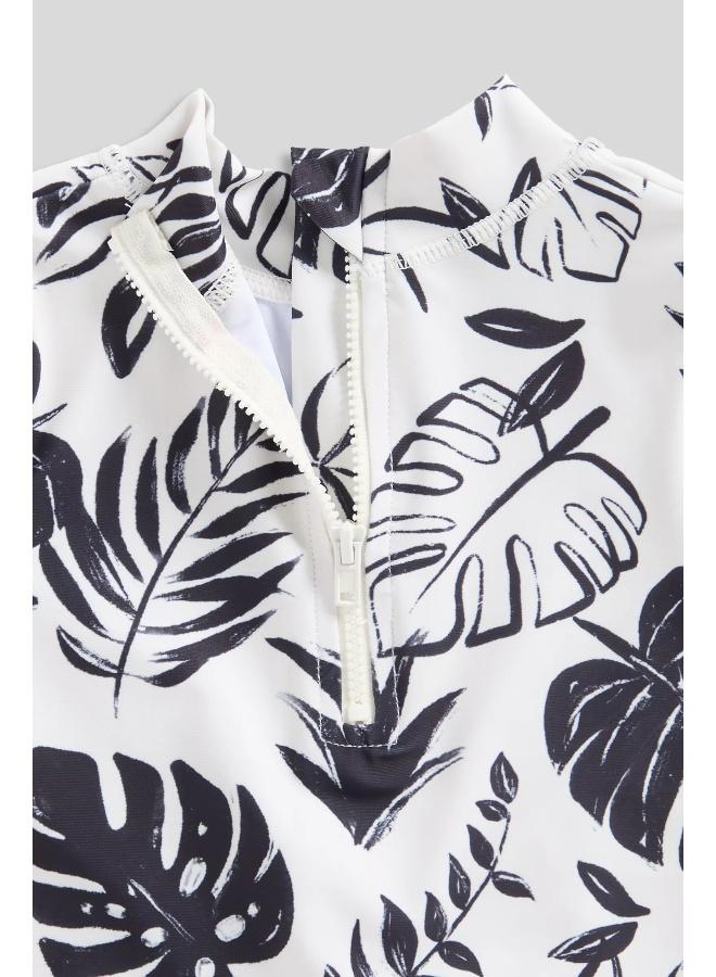 mothercare Palm Sunsafe UPF50+ Rash Vest and Shorts Set - Image 2
