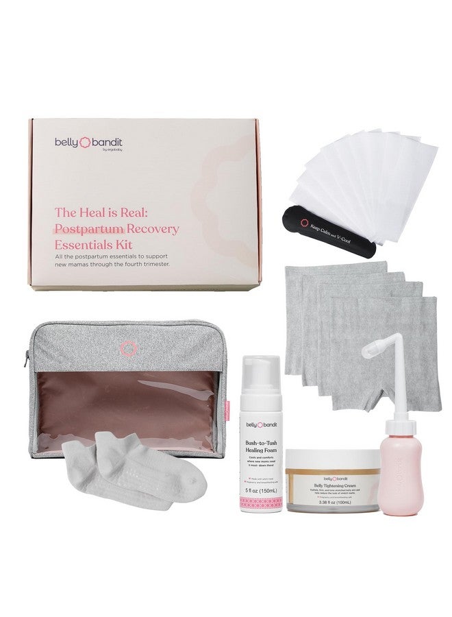 BELLY BANDIT Belly Bandit Postpartum Essentials Kit for Mom - Complete Postpartum Care Set with Peri Bottle, Healing Foam, Hot & Cold Gel Pack, Recovery Underwear & More - Post Pregnancy Recovery Kit - Image 1