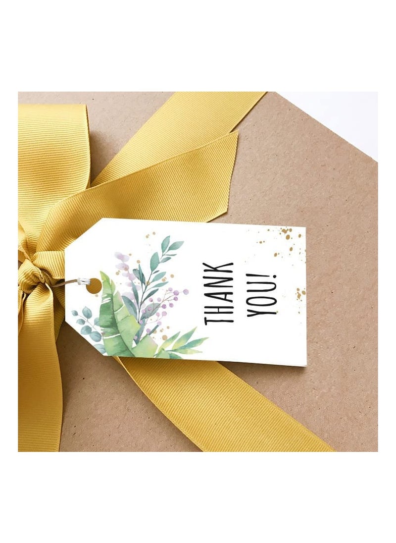 Generic - 50Pcs Thank You Gift Tags with String for Baby Showers, Birthdays, Weddings, Bridal Events, and Special Occasion Party Favors - Perfect for Gift Wrapping and Personal Touches. - Image 1