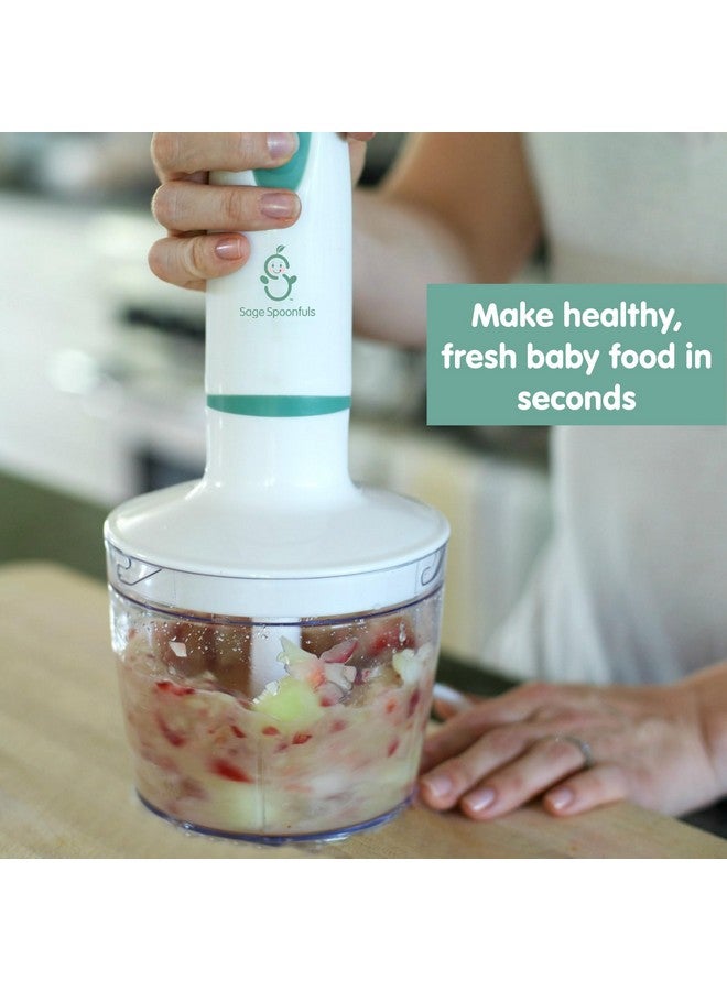 Sage Spoonfuls Baby Food Maker, Processor and Immersion Blender with Dishwasher-Safe Stainless Steel Attachments for Meal Prep & Baby-Led Weaning, White - Image 2