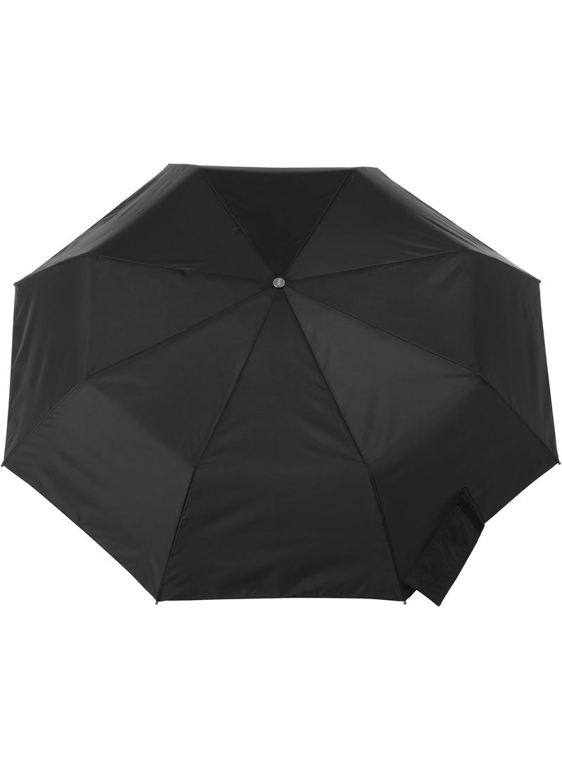 Totes totes Automatic Open Wooden Handle Umbrella Black  - Image 2