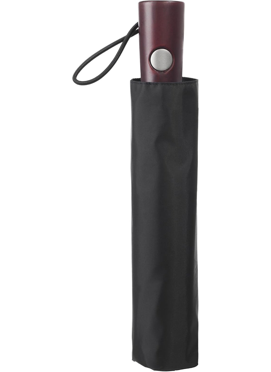 Totes totes Automatic Open Wooden Handle Umbrella Black  - Image 3