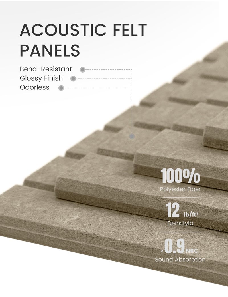 Fluxynara Large Felt Bulletin Board 36"x24" Cork Board Alternative - 6 Pack with 40 Safe Removable Adhesive Tabs, Cork Boards for Walls Cork Board for Home Office Classroom Pin Board-Earth Brown - Image 4