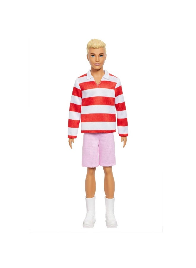 Barbie Fashionistas Doll - Red & Whitre Stripe HYV01 - Image 2