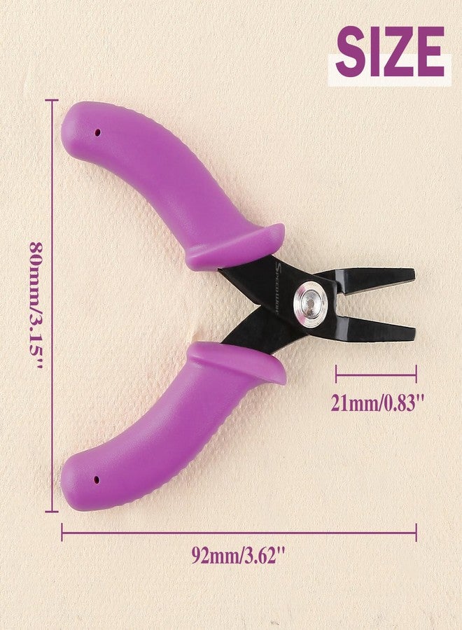 SPEEDWOX 2Pcs Mini Long-Nose & Short-Nose Pliers - 4.5 Inch, Flush Cutters, Tweezer, Wire Diagonal Oblique Cutter, Steel Cutting Nippers - Image 5