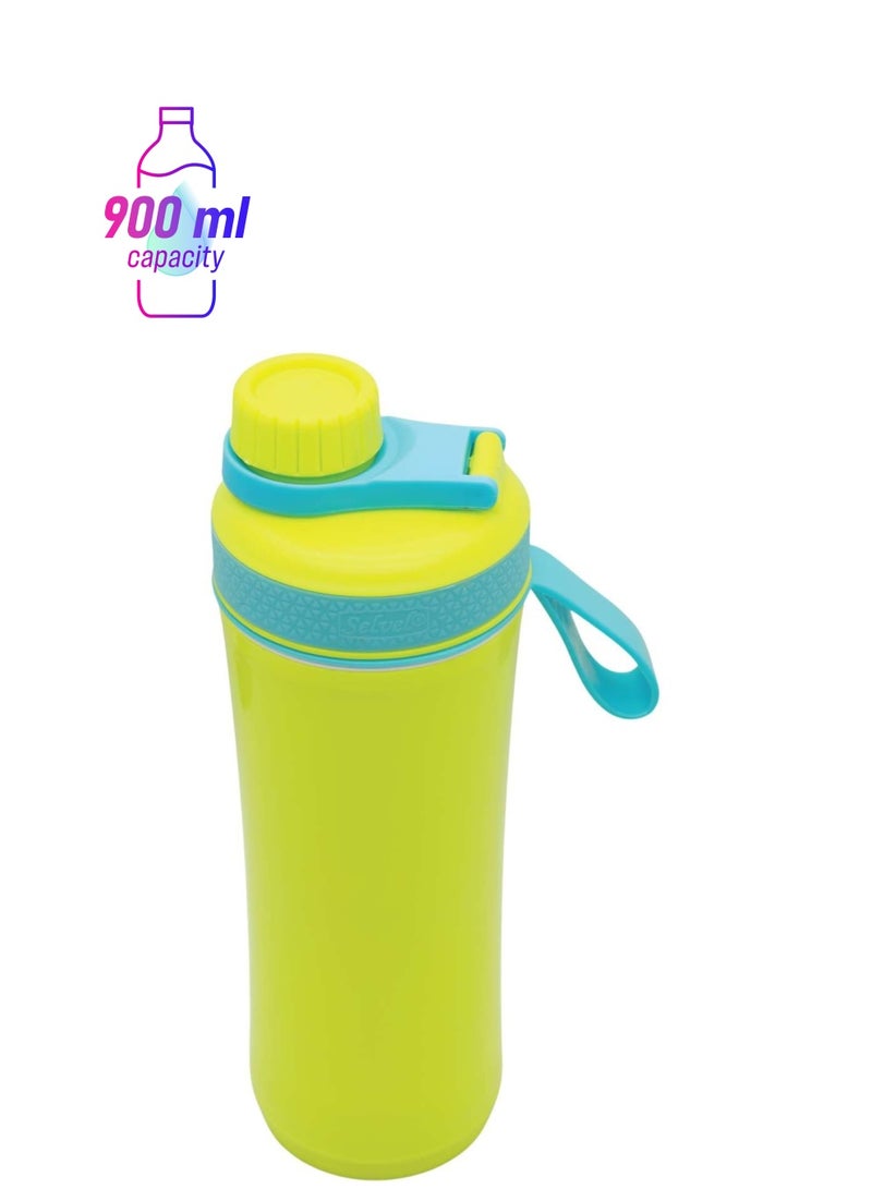 SELVEL زجاجة مياه بلاستيكية كولتيك خضراء، Pwb019، 900 مل - Image 1