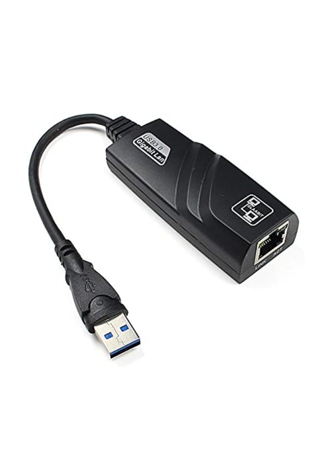 CABLE CONV USB 3.0 to RJ45 Ethernet Adapter Portable Gigabit LAN (10/100/1000 Mbps) – Wired Network Adapter for Chromebook, MacBook, Mac Pro/Mini, iMac, XPS, Surface Pro, Ultrabook, Windows, Linux PC – Black - Image 3