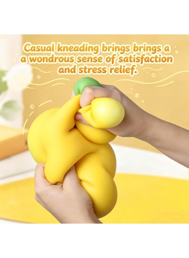 Giant Jumbo Banana Squishy Toy - Realistic Slow Rising Stress Ball for Anxiety Relief - Image 5
