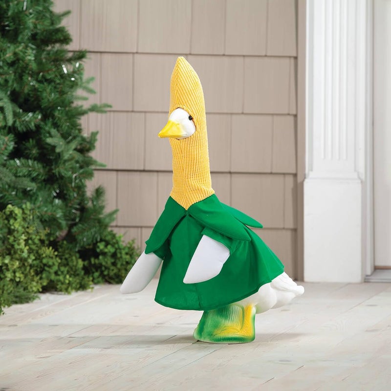 Fox Valley Traders Gaggleville Corn on the Cob Goose Outfit, Fits Large 23" H Statue - Image 3