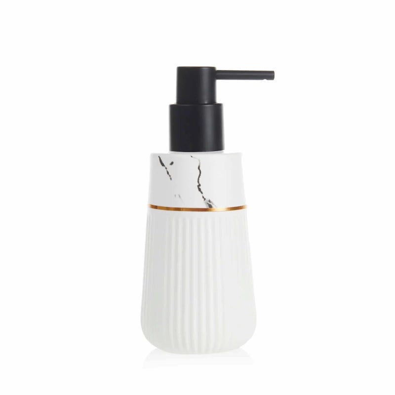 Skywalk Modern Style Ceramic Liquid Soap Dispenser for Bathroom & Kitchen (250 ml)(White) SWKA-1305WH - Image 1