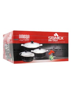 Sonex Die Cast Aluminum Non Stick Omega Junior Cookware Set 11 Pcs-Grey Marble - pzsku/Z618AAF536941E1F09026Z/45/_/1708505272/6534feba-cbe7-463c-a190-8c9e01f3ab12