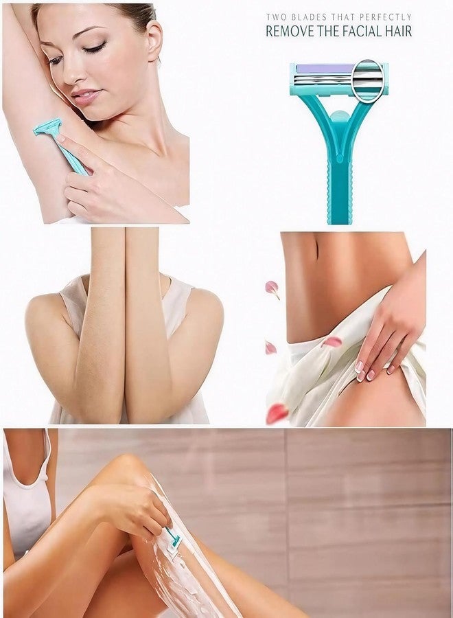 Lecherous 24 Pcs Soft Care Disposable Shaving Razors for Men & Women | Body Hair Removal Razor with Moisturizing Strip - Image 2