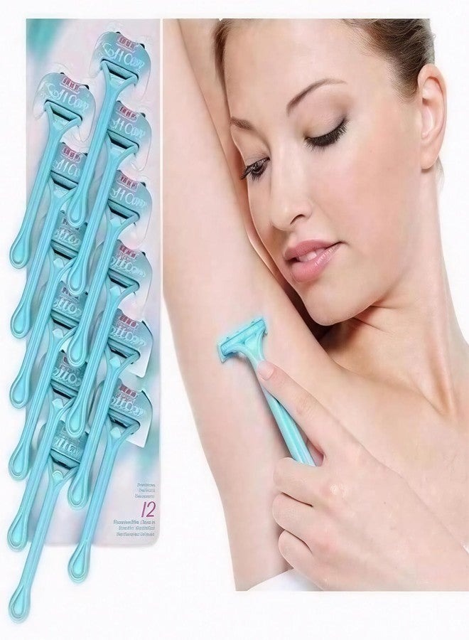 Lecherous 24 Pcs Soft Care Disposable Shaving Razors for Men & Women | Body Hair Removal Razor with Moisturizing Strip - Image 1