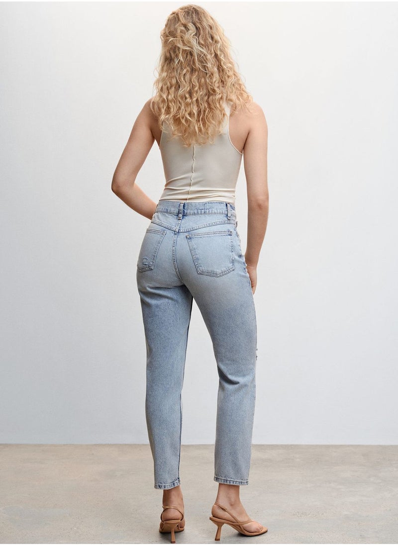 MANGO - High Waist Jeans - Image 1