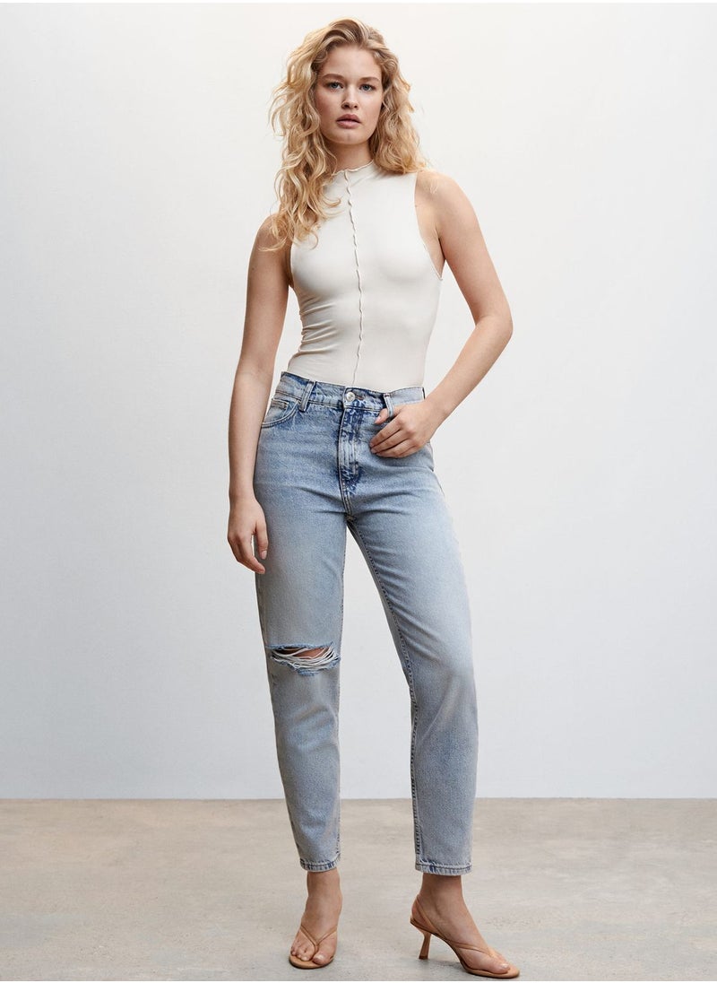 MANGO - High Waist Jeans - Image 1