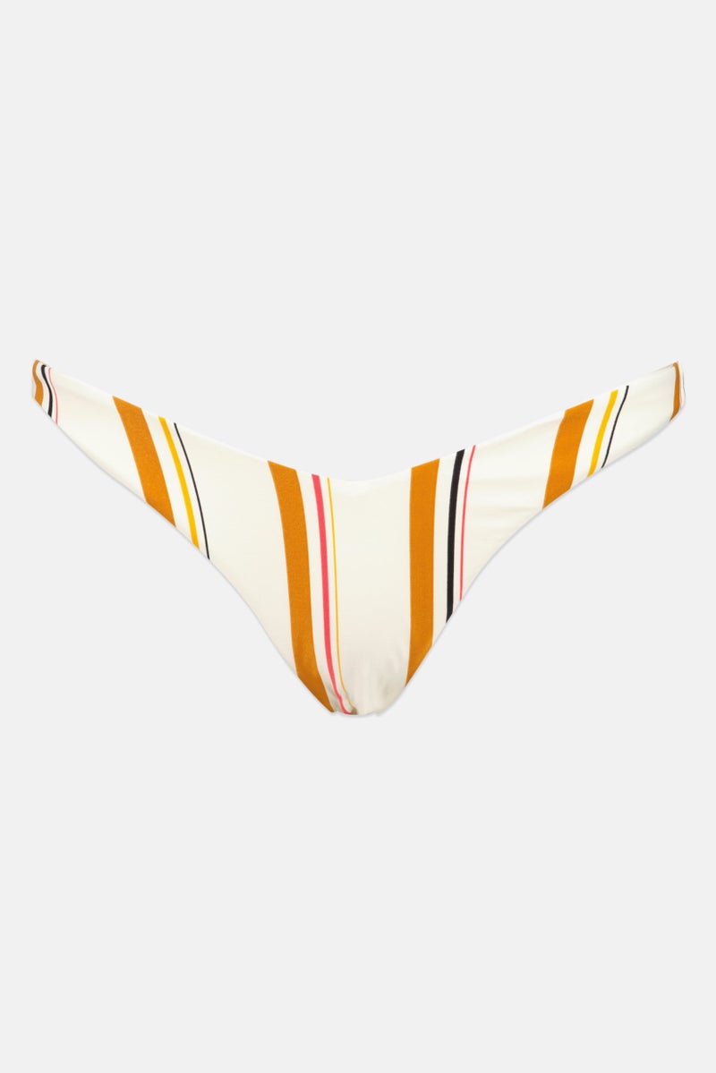 Billabong Women One Piece Stripe Bikini Panty, Multicolor - Image 1