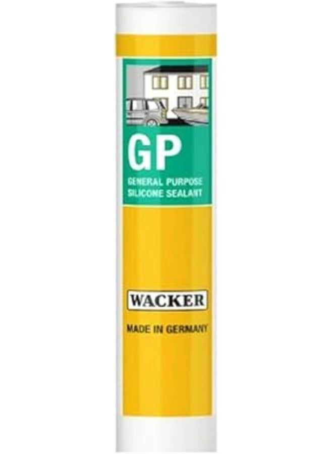 WACKER GP General Purpose Silicone Sealant 280ml, Beige - Image 2