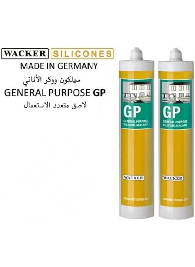 WACKER GP General Purpose Silicone Sealant 280ml, Beige - Image 3