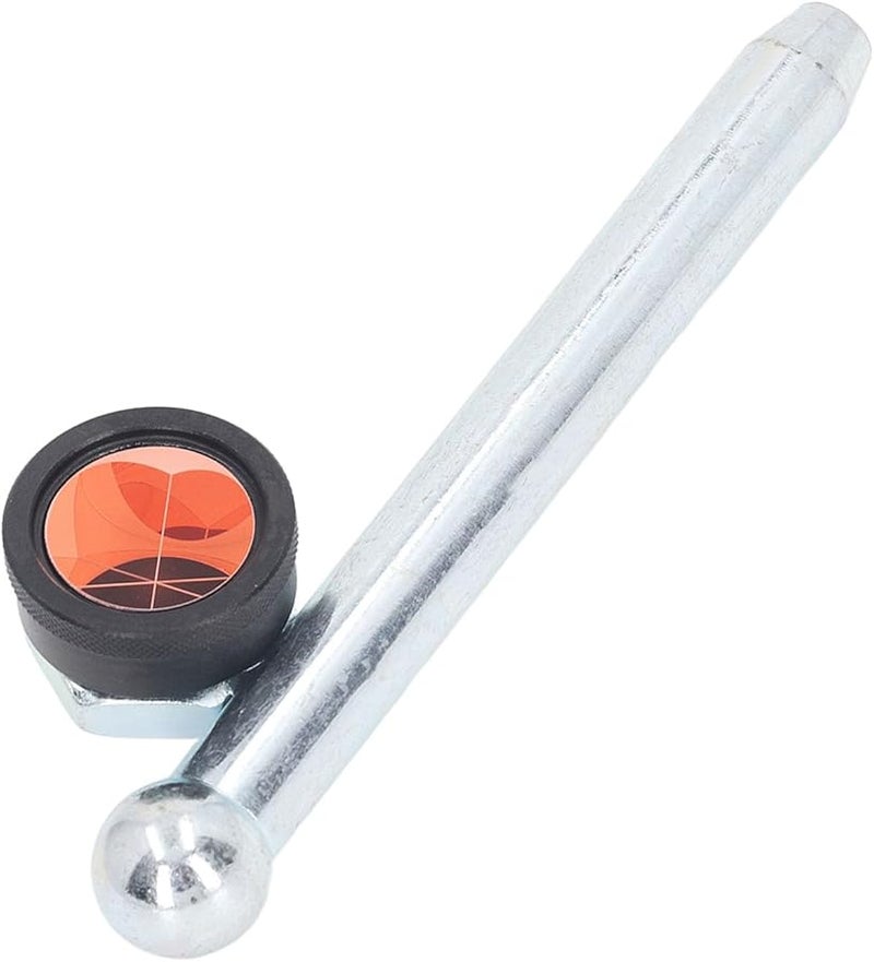 Total Station Prism Optical Glass Surveying Tool 16cm Pole 16mm Diameter Durable Aluminum Alloy - Image 5