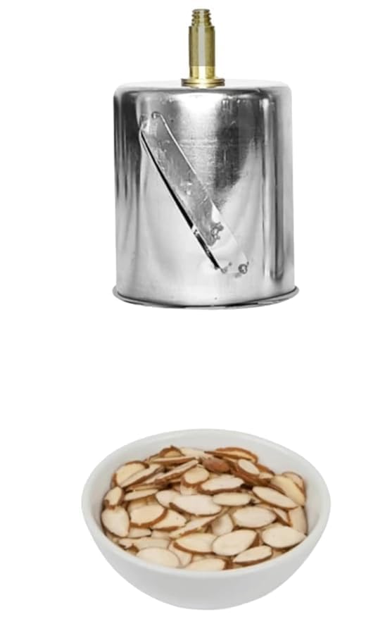 SEYROLIN Badam Slicer Potato Slicer Onion Slicer Vegetable Shredder Nut Grinder Stainless Steel Round Blades - Image 3