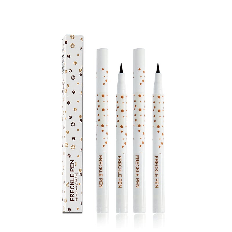 Aaiffey 2 Colors Freckle Pen Waterproof Long-lasting Quick Dry Small Spot Natural Lifelike Freckle Makeup Pen (Light Brown) - Image 1
