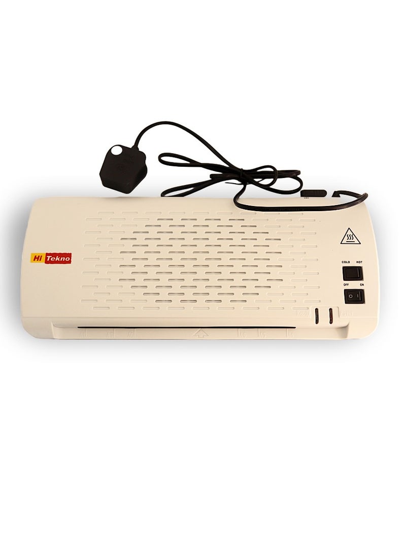 Hi Tekno A4 hot and cold laminator for documents, photos, credit cards, home, school, office, and electronics supplies - Image 1