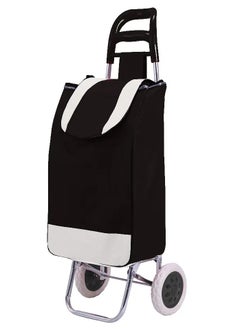 BJM Foldable Shopping Trolly Luggage Bag Vegetable Trolley with Wheel Easy to Carry Travelling Luggage Trolley Bag with Good Looking and Easy Carring 