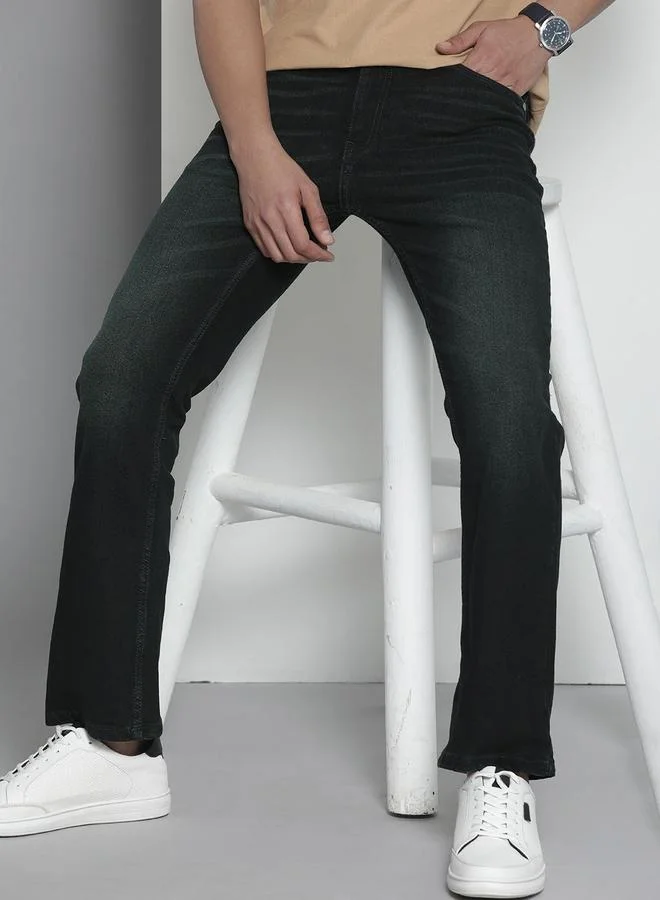 The Indian Garage Co Men Dark Wash Slim Fit Jeans