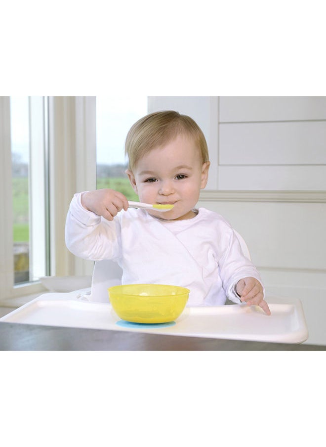 kidsme قطعتين ملعقة طعام بدرجة حرارة مثالية للأطفال الأولاد والبنات من عمر 6 أشهر فما فوق، ليموني  - Image 5