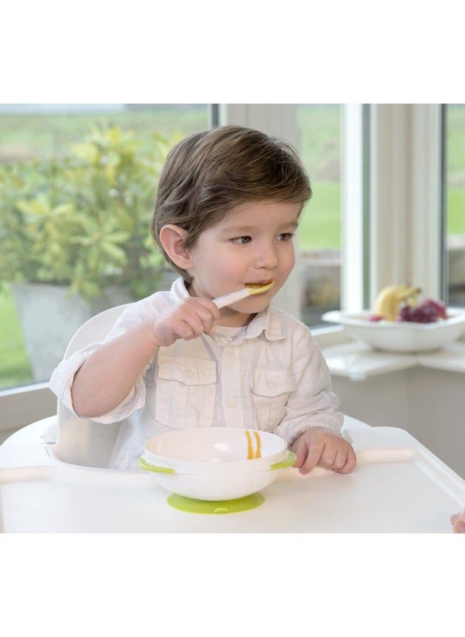 kidsme قطعتين ملعقة طعام بدرجة حرارة مثالية للأطفال الأولاد والبنات من عمر 6 أشهر فما فوق، ليموني  - Image 4