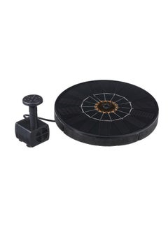 NIBEMINENT 2-Piece Solar Powered Garden Fountain Pump Kit Black/Gold/Silver 17.5x4x17centimeter  - Image 1