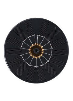 NIBEMINENT 2-Piece Solar Powered Garden Fountain Pump Kit Black/Gold/Silver 17.5x4x17centimeter  - Image 2
