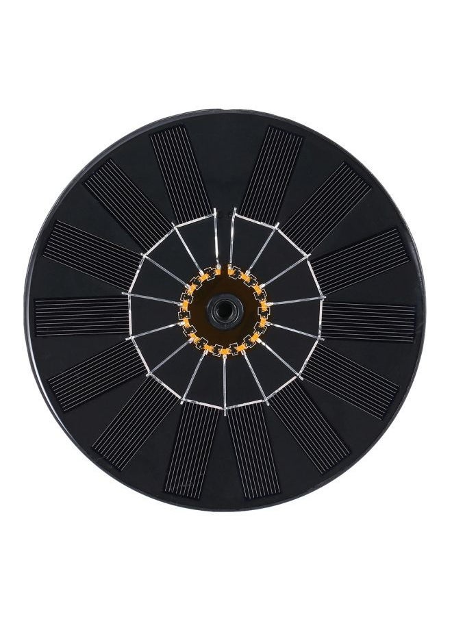 NIBEMINENT 2-Piece Solar Powered Garden Fountain Pump Kit Black/Gold/Silver 17.5x4x17centimeter  - Image 2
