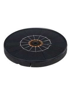 NIBEMINENT 2-Piece Solar Powered Garden Fountain Pump Kit Black/Gold/Silver 17.5x4x17centimeter  - Image 3