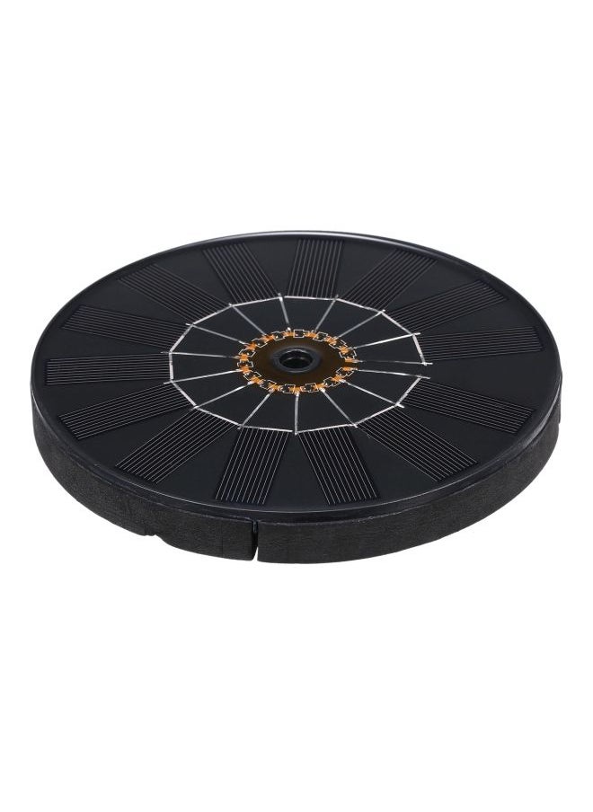 NIBEMINENT 2-Piece Solar Powered Garden Fountain Pump Kit Black/Gold/Silver 17.5x4x17centimeter  - Image 3