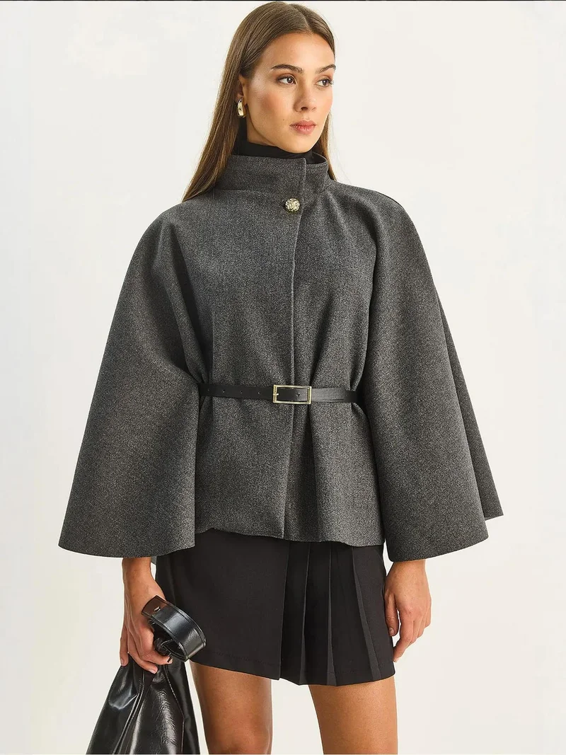 بيانكو لوتشي معطف صوف كبير الحجم من لوكسي