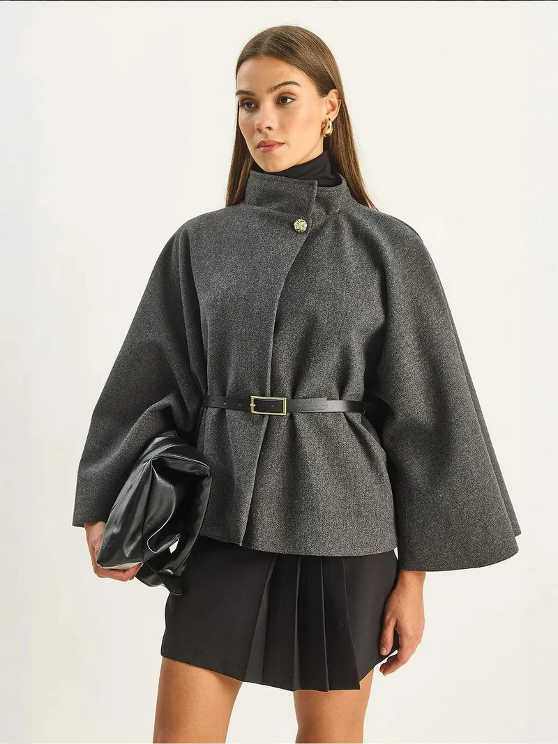 بيانكو لوتشي معطف صوف كبير الحجم من لوكسي