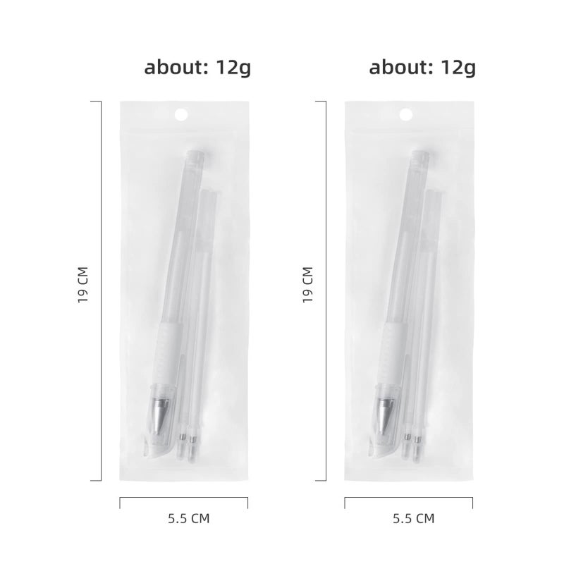 TEONEI Eyebrow microblading Marker Pen,Skin Marker Pen,Eyebrow Permanent Makeup Position Mapping Mark Tools (White) - Image 2