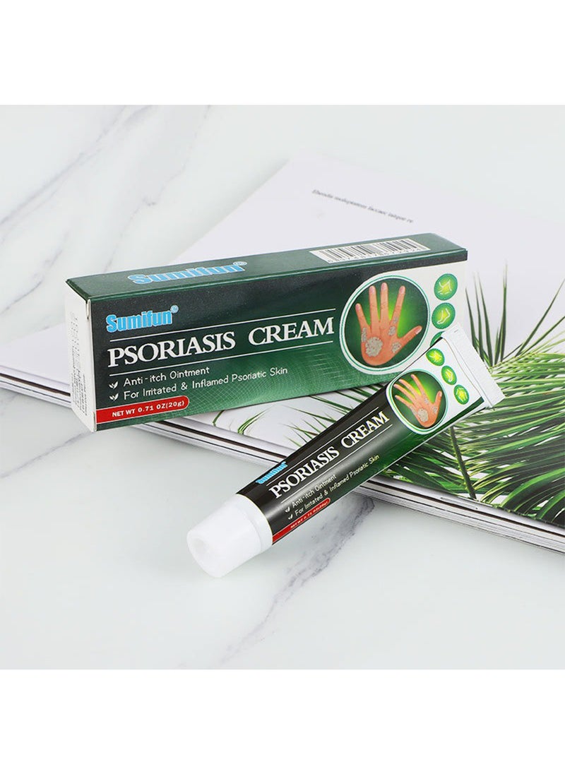 Sumifun - Psoriasis Cream, Anti-Itch Ointment, Fast Effective Psoriasis Cream for Itchy Scalp Face Body, Relieve Eczema Psoriasis Poison Ivy Bug Bites 20g - Image 1